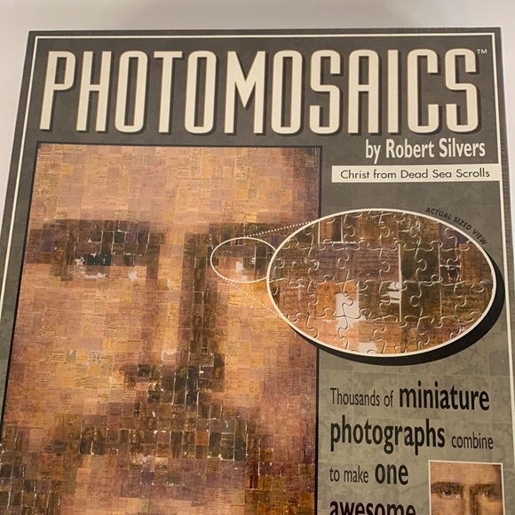 Photomosaics by Robert Silvers Sealed Christ From Dead Sea Scrolls Jigsaw Puzzle - Picture 4 of 16